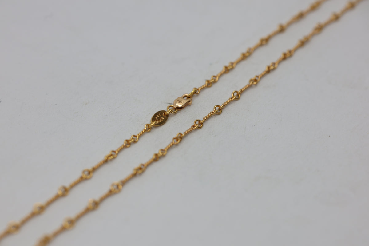 Chrome Hearts 22K Gold Twist Chain 18” Paris Stamp | AVNTGRDNY NYC