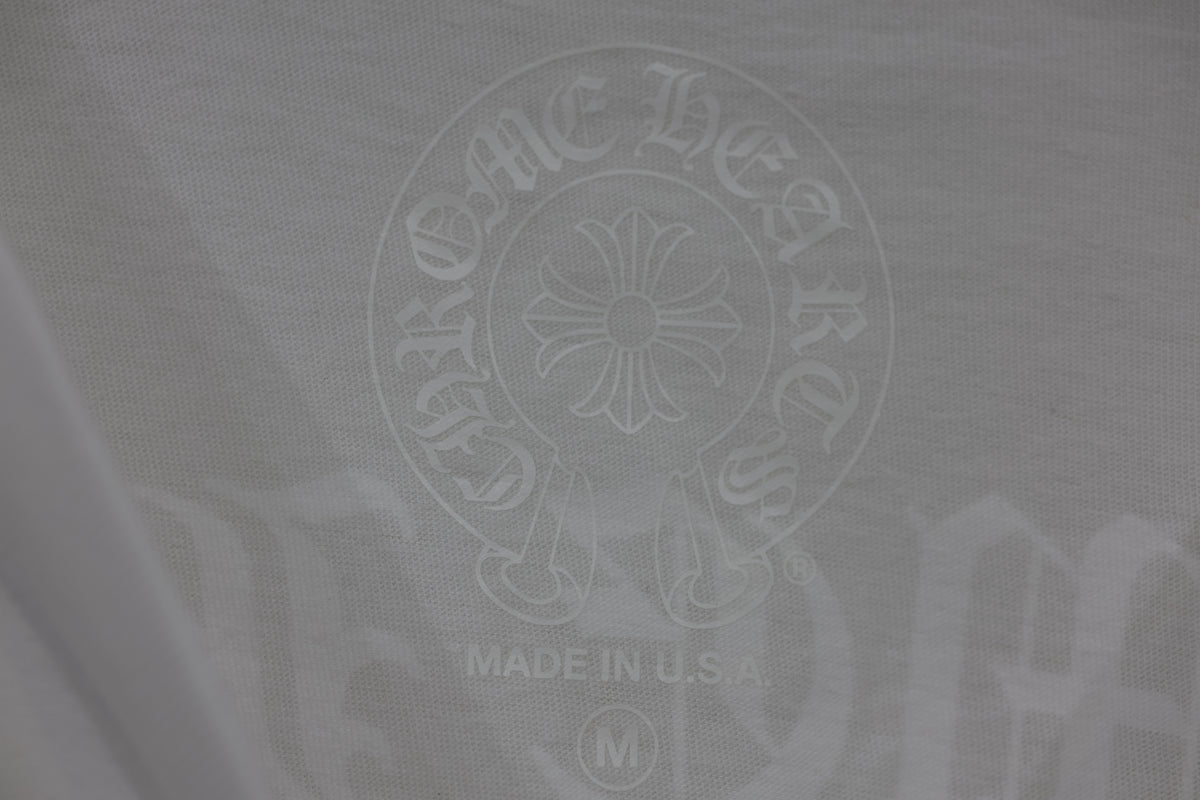 Chrome Hearts Floral Long Sleeve T-Shirt White Size M New | AVNTGRDNY NYC