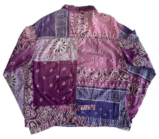 Kapital 2019 SS Gauze Bandana Patchwork 1st Jacket Purple