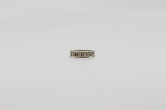 Chrome Hearts Fuck You 6MM Spacer Ring Size 8