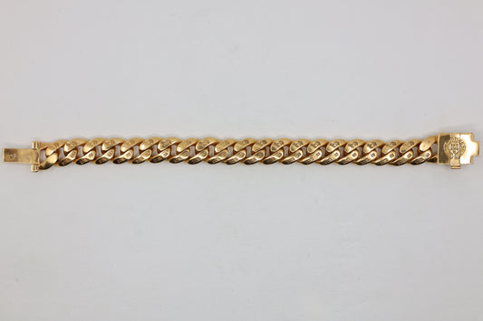 Chrome Hearts 22K Gold CH X Box ID Classic Link Bracelet Pavé Diamonds 20 Link | AVNTGRDNY NYC