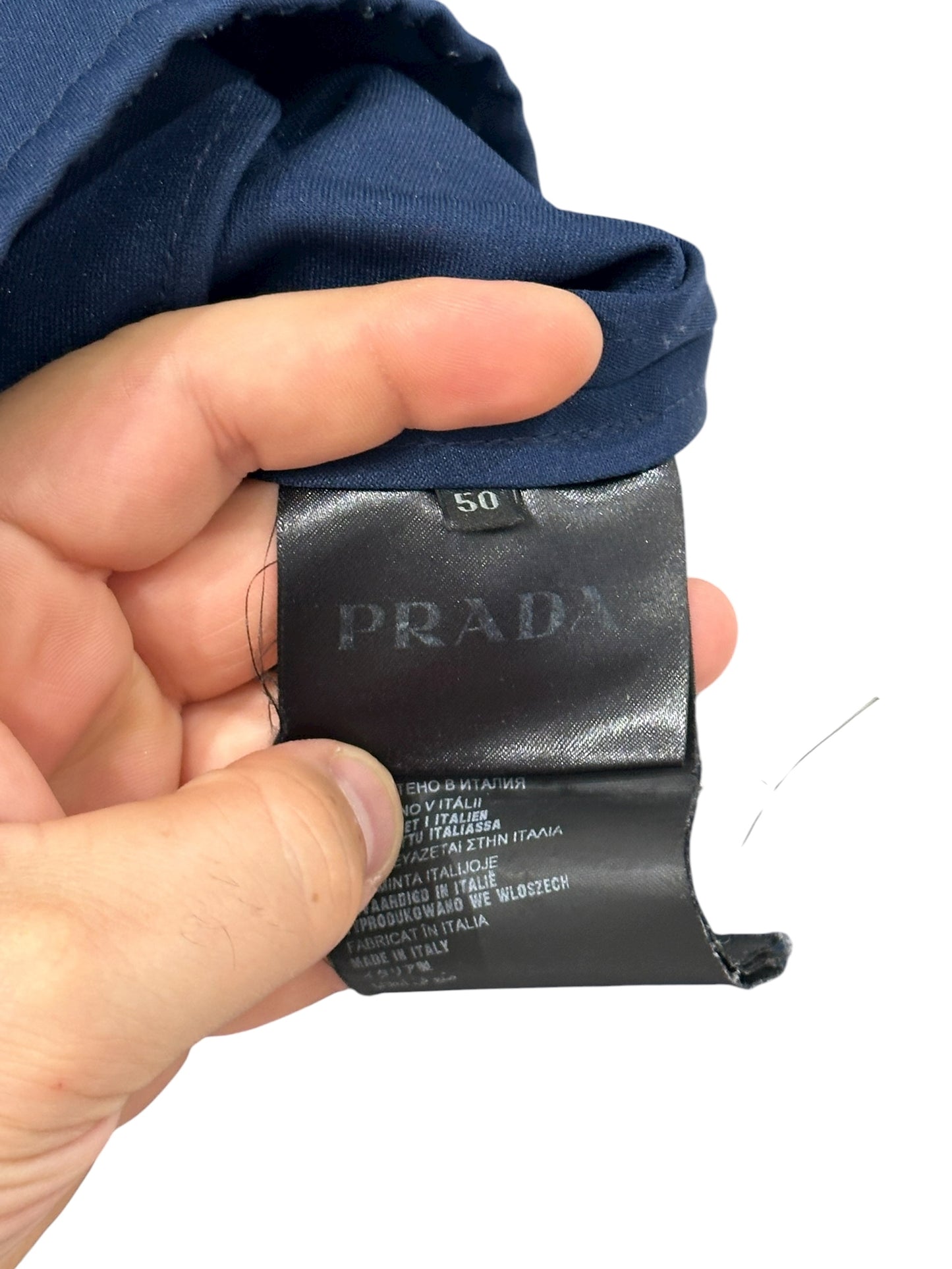 Prada Colorblock Denim Jacket Size 50
