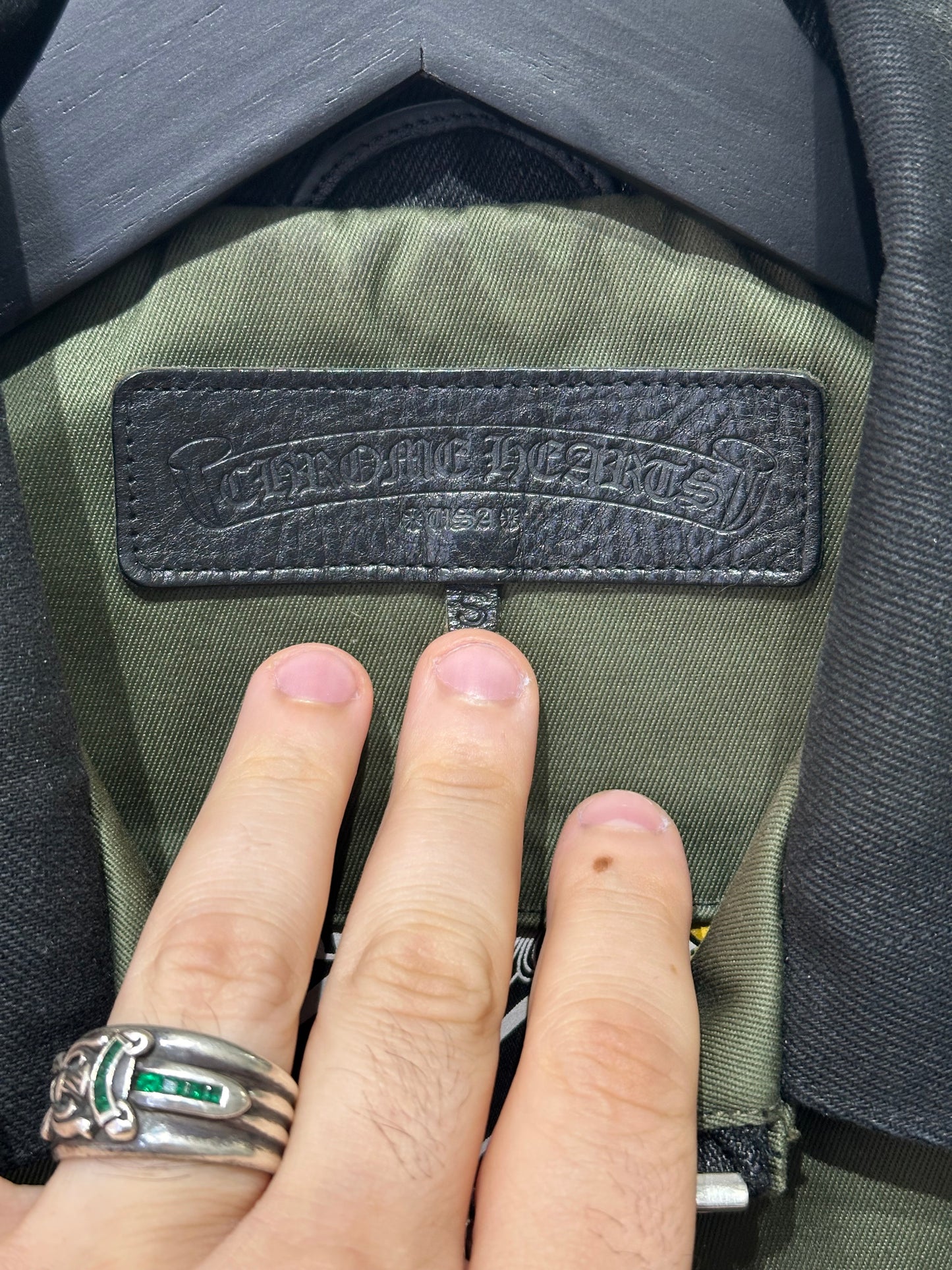 Chrome Hearts x Matty Boy “Smile You’re on Camera” Olive Jacket Size S