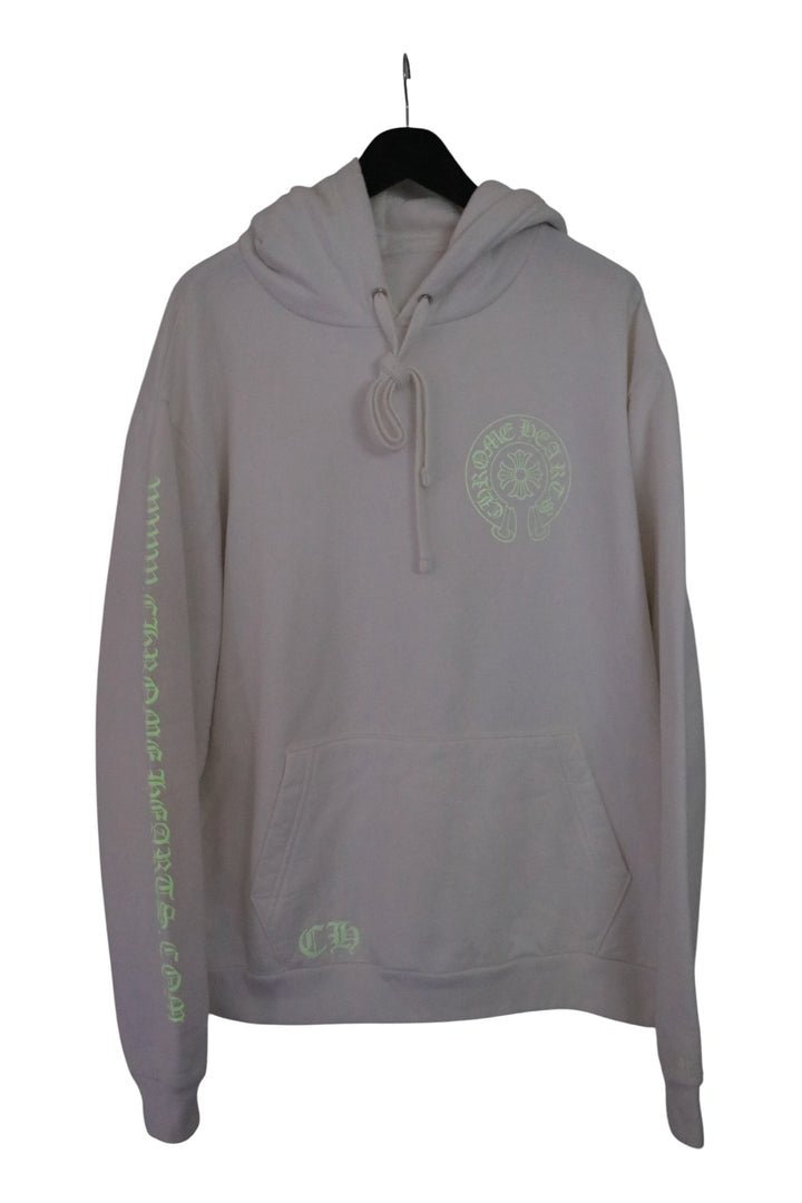 Chrome Hearts Online Exclusive Glow in the Dark Pullover Hoodie White Size M| AVNTGRDNY NYC
