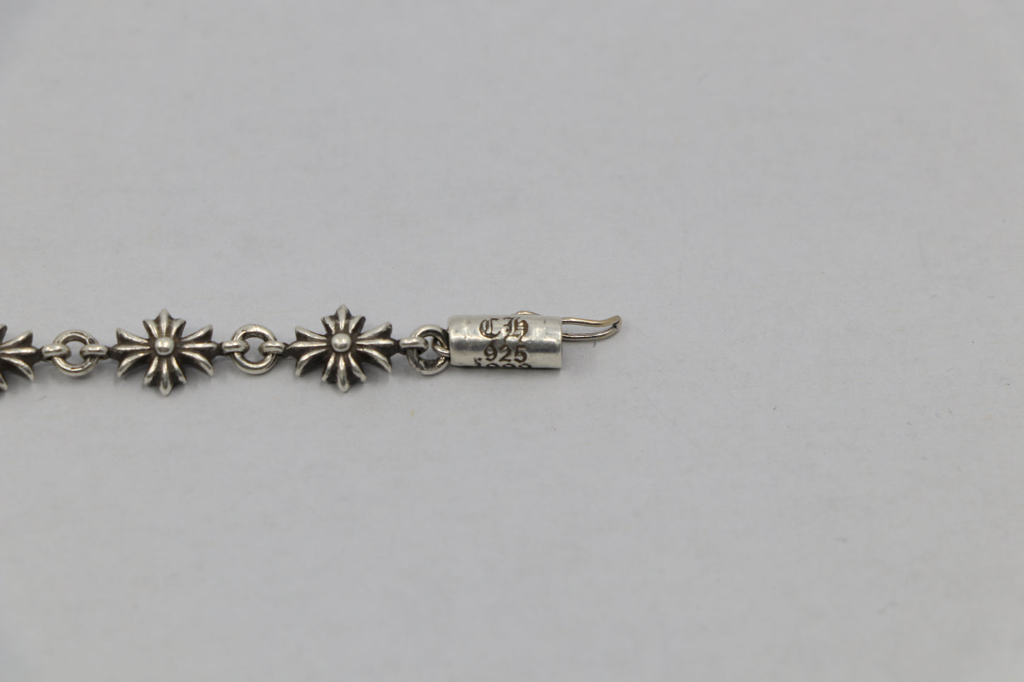 Chrome Hearts Tiny E Bracelet 12 Links Sterling Silver | AVNTGRDNY NYC