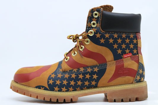 Supreme USA Flag Timberland Boot Size 8.5