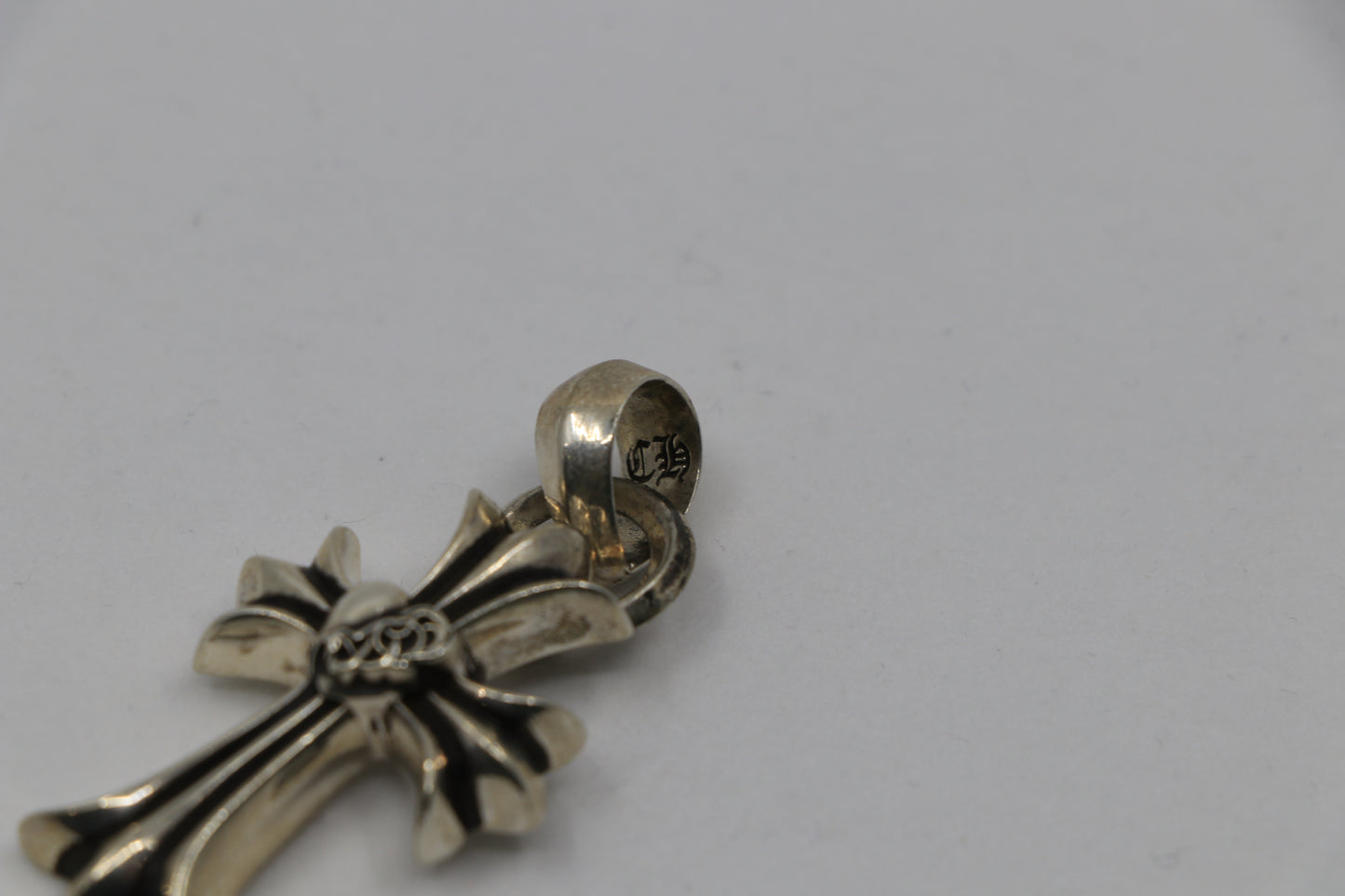 Chrome Hearts Small Cross Heart Pendant Sterling Silver | AVNTGRDNY NYC