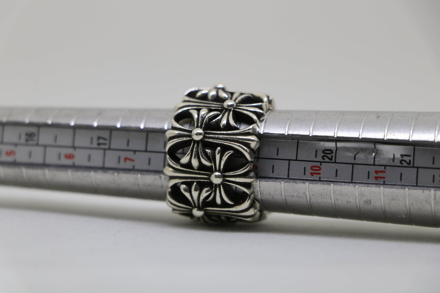 Chrome Hearts Round Cemetery Ring Size 8.5 Sterling Silver| AVNTGRDNY NYC