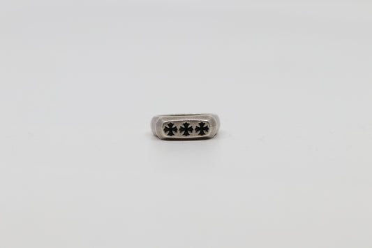 Chrome Hearts Triple Cross Plus Ring Size 12