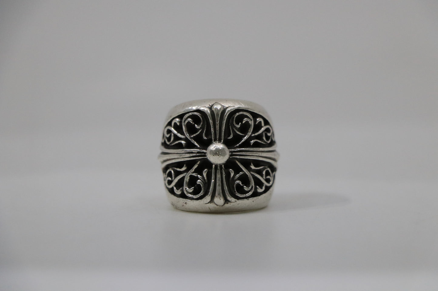 Chrome Hearts Oval Cross Ring Size 7