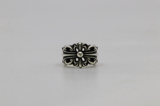 Chrome Hearts Double Floral Ring Size 7.5