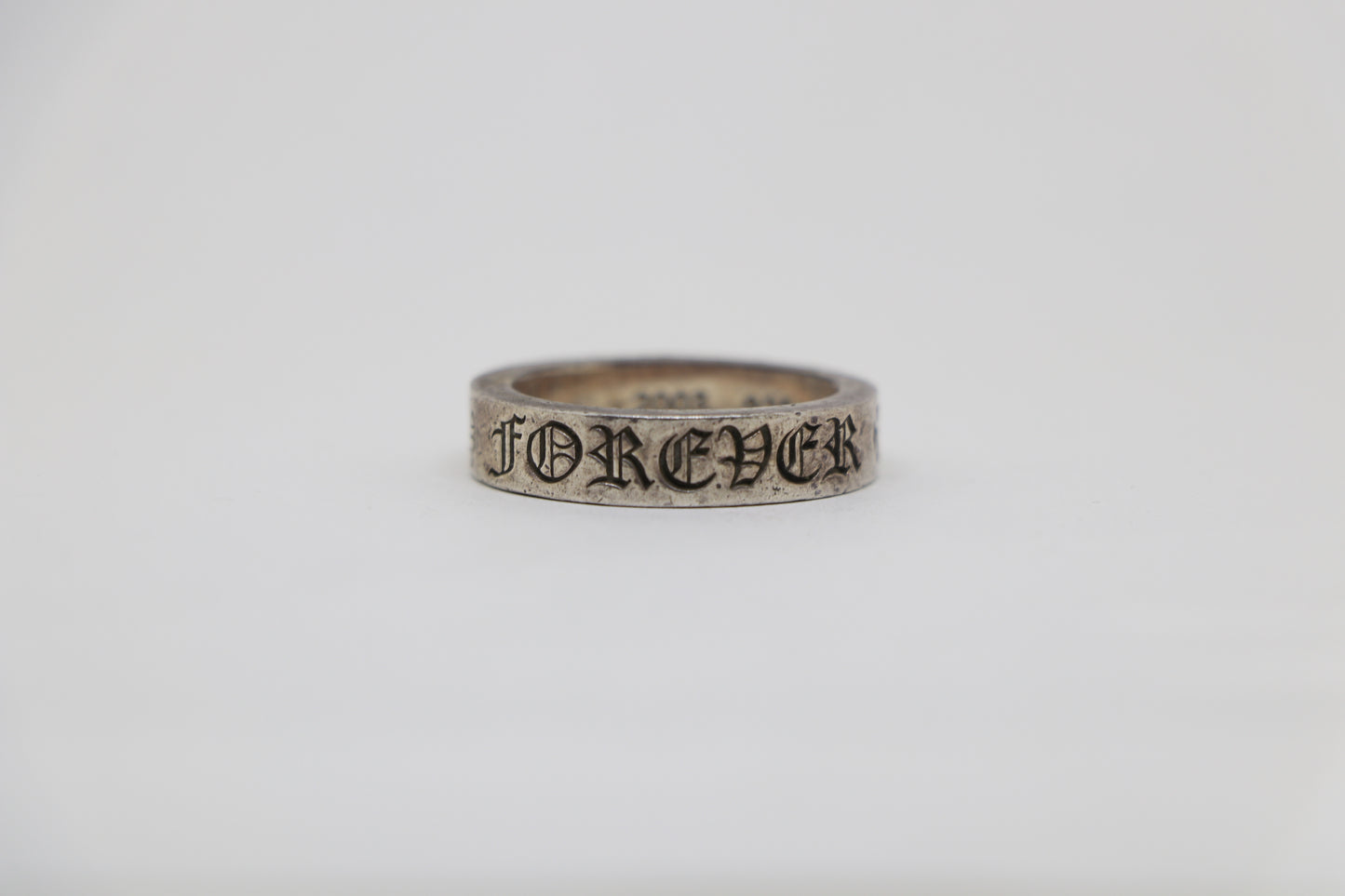 Chrome Hearts 6MM Spacer Ring “Forever” Size 11 Sterling Silver | AVNTGRDNY NYC