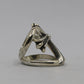 Chrome Hearts Infinity Ring Silver with Pavé Black Diamonds Size 10 New | AVNTGRDNY NYC