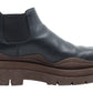 Bottega Veneta Black Leather Tire Boot Size 41.5