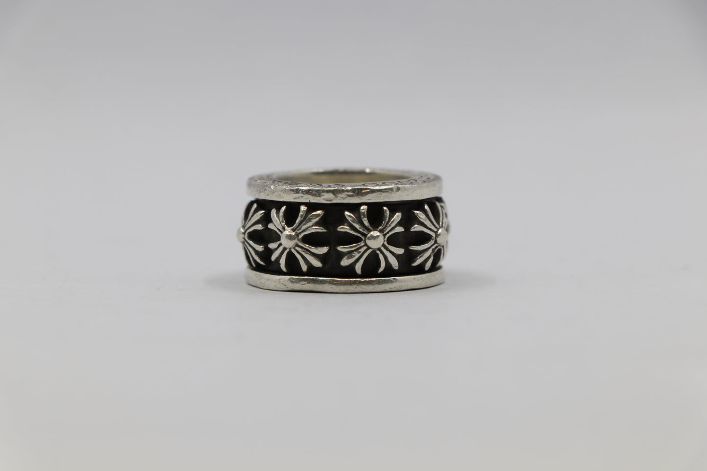 Chrome Hearts CH X Spinner Ring Size 6 Sterling Silver | AVNTGRDNY NYC