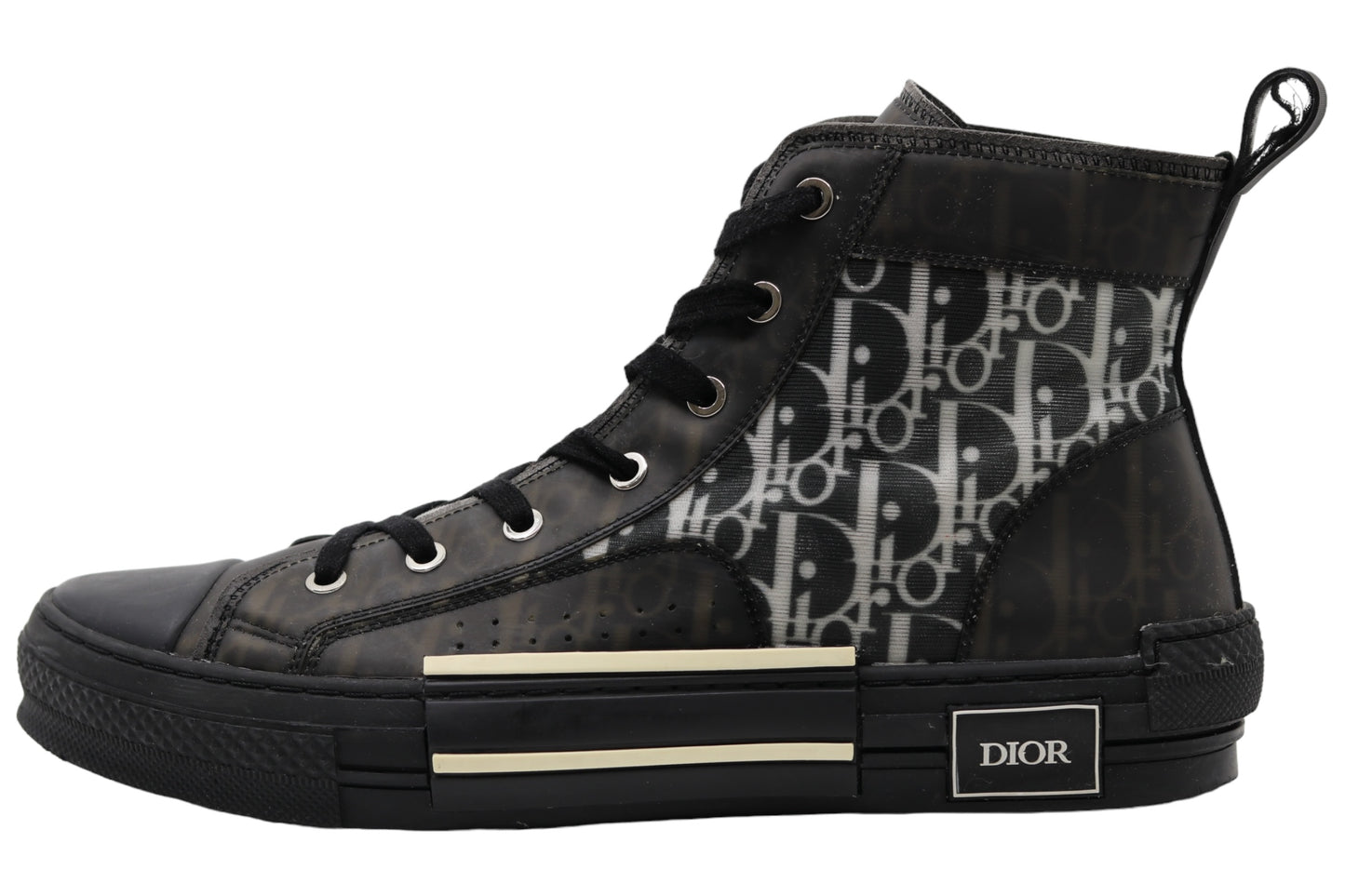 Dior B23 Hightop Oblique Sneaker Black Size 44