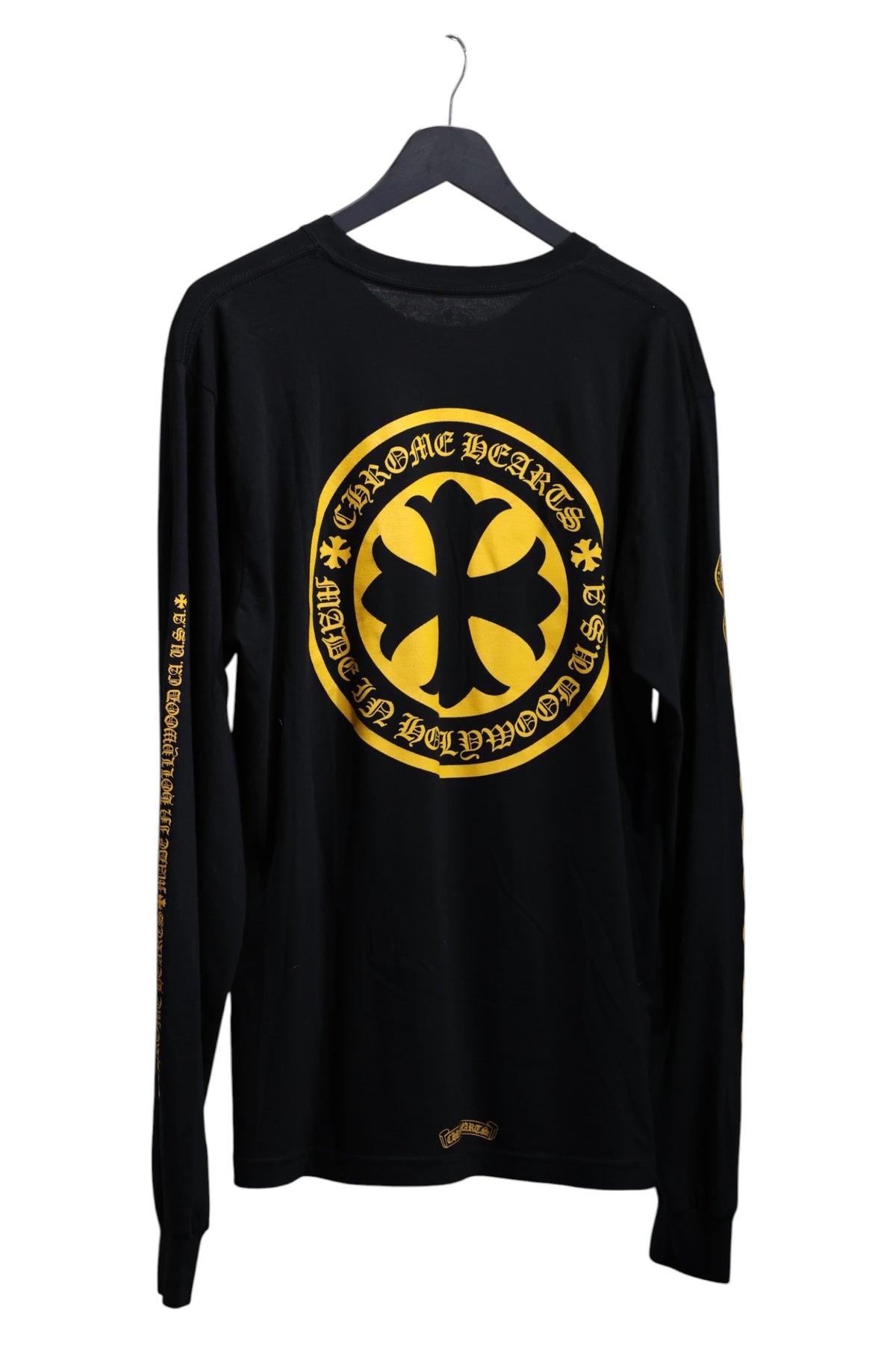 Chrome Hearts Black & Yellow Plus Cross Pocket Longsleeve Size L| AVNTGRDNY NYC
