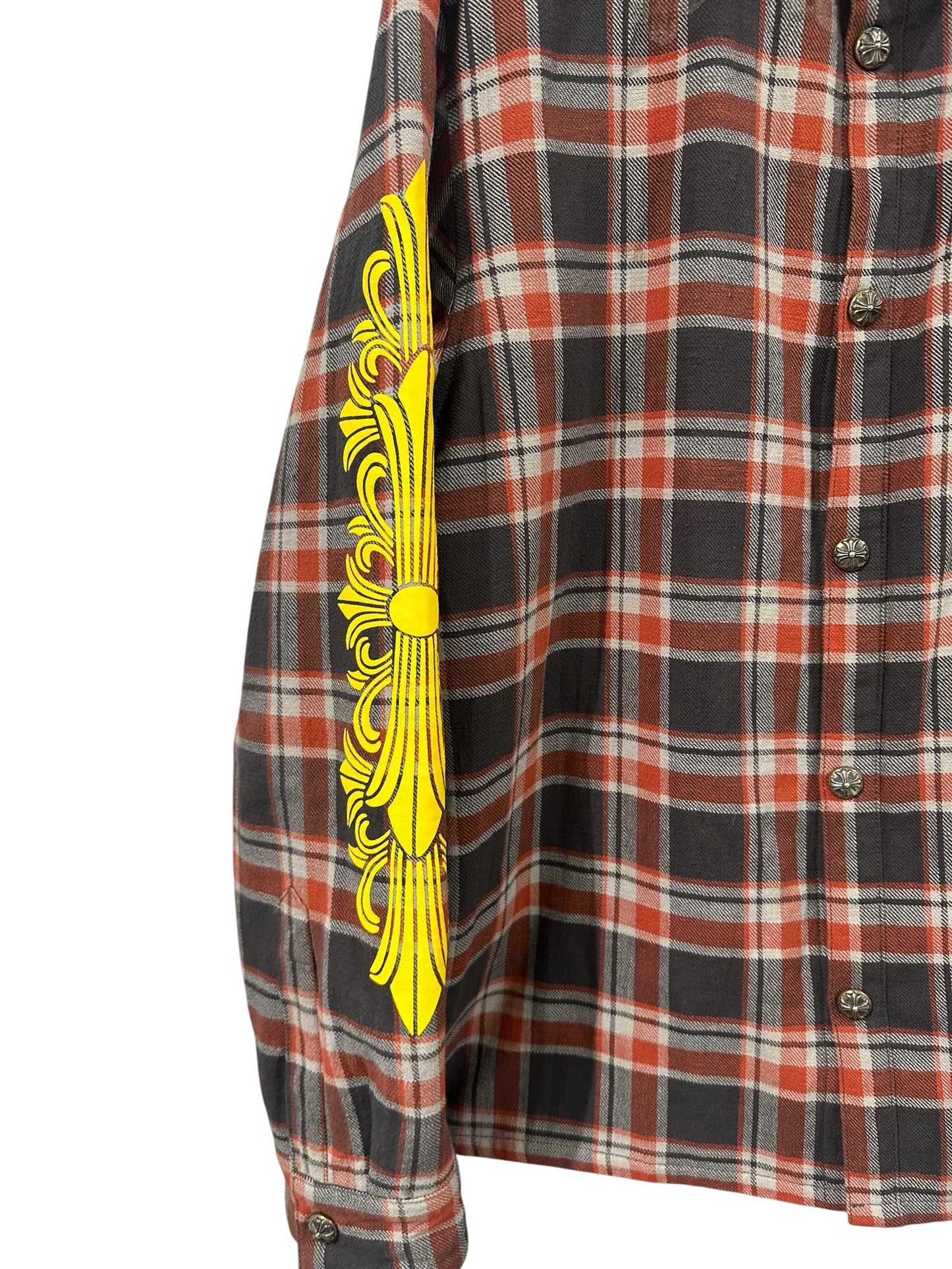 Chrome Hearts Flannel Brown/Red/Yellow Size L