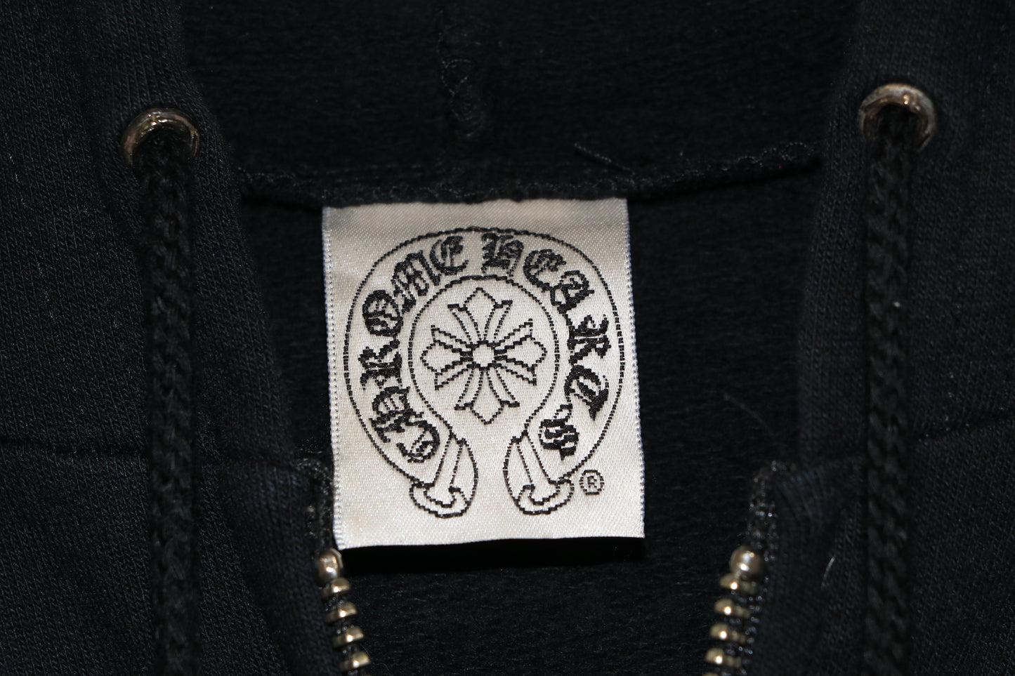 Chrome Hearts Vintage Gold Cross Cemetery Zip Up Hoodie Black Size Small Early 2000s | AVNTGRDNY NYC
