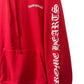 Chrome Hearts Online Exclusive Scroll Logo Hoodie Red Size XL