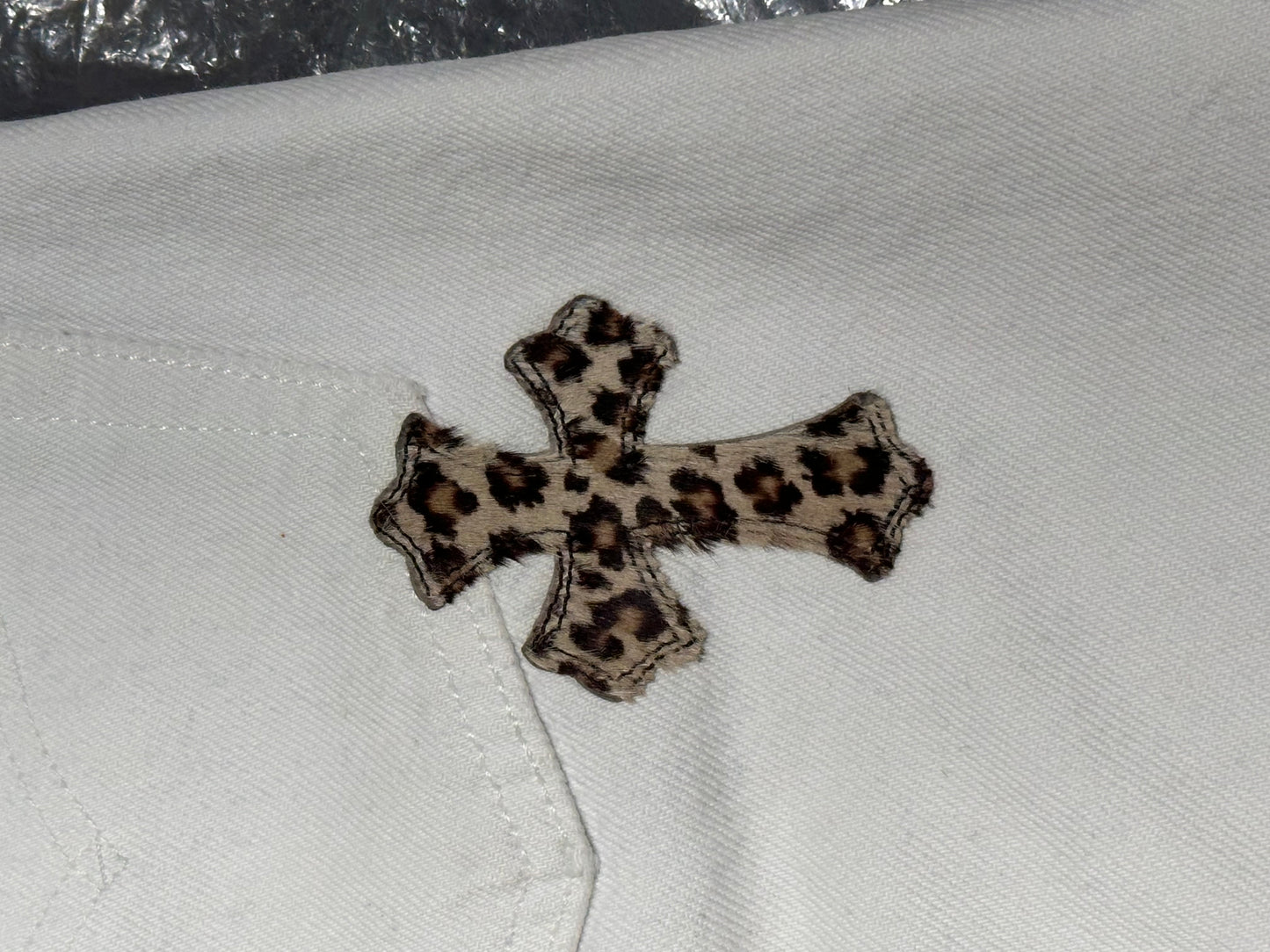 Chrome Hearts Leopard Patch Jeans Size 30