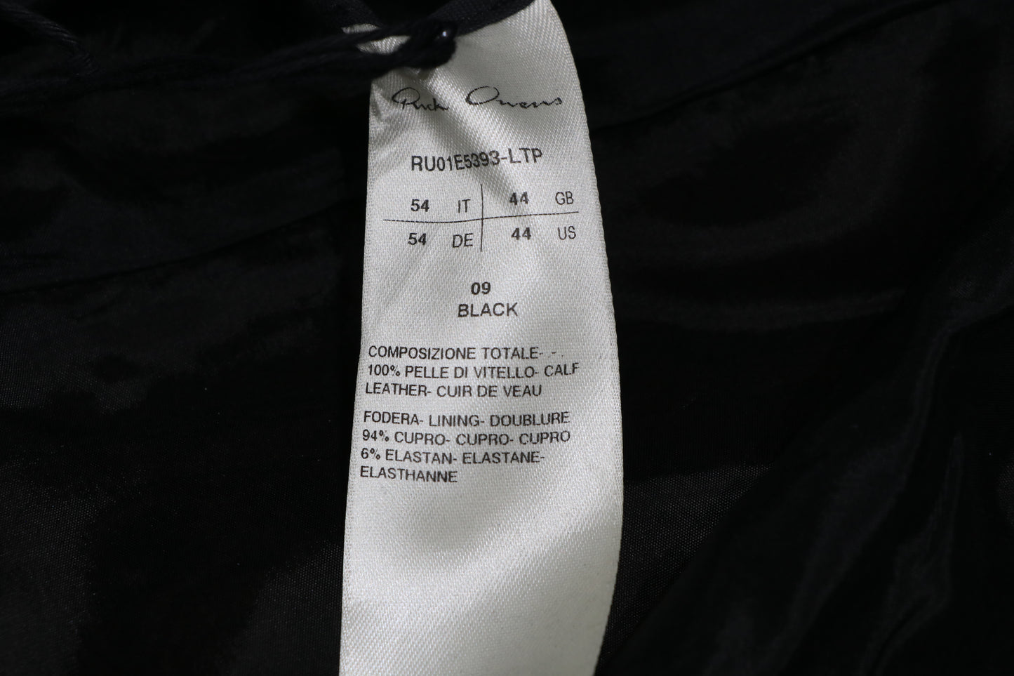 Rick Owens Hollywood Leather Pants Size 54 Black Lamb Leather | AVNTGRDNY NYC