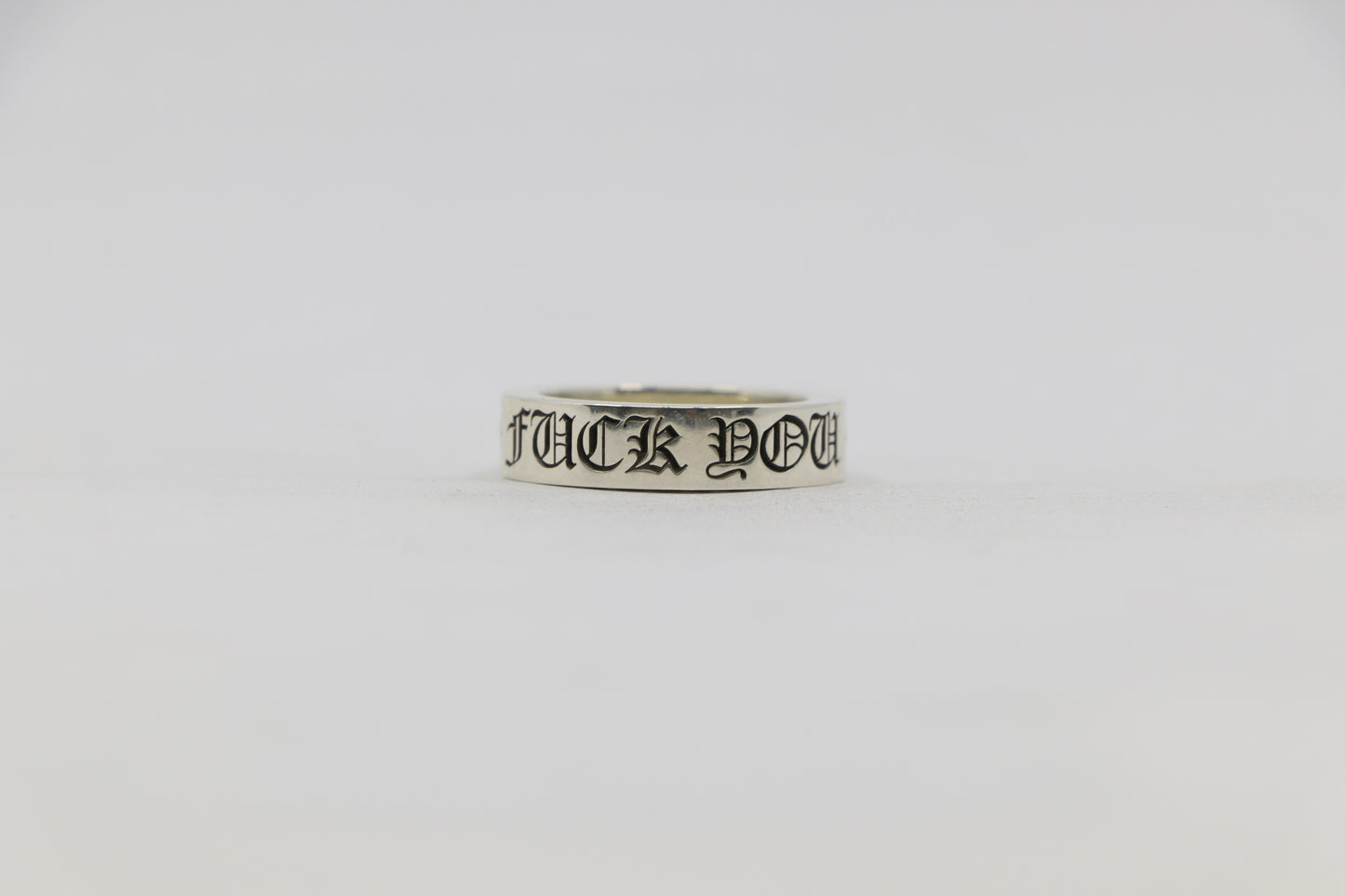 Chrome Hearts Fuck You 6MM Spacer Ring Size 8| AVNTGRDNY NYC