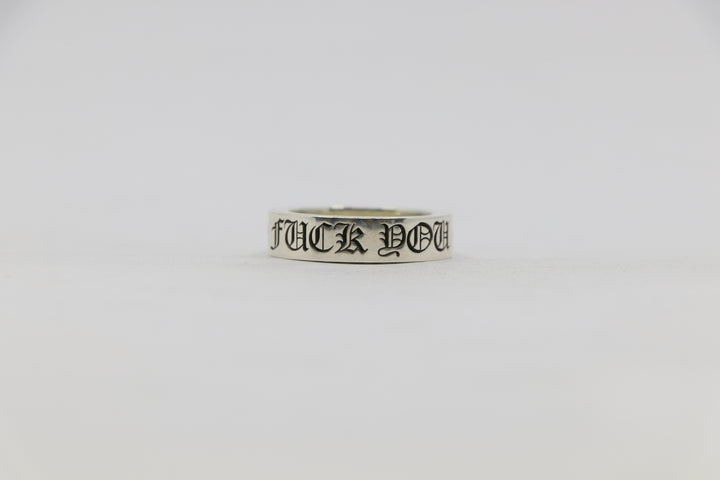 Chrome Hearts Fuck You 6MM Spacer Ring Size 8| AVNTGRDNY NYC