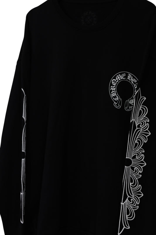 Chrome Hearts Horseshoe Floral Crewneck Black Size XXL| AVNTGRDNY NYC