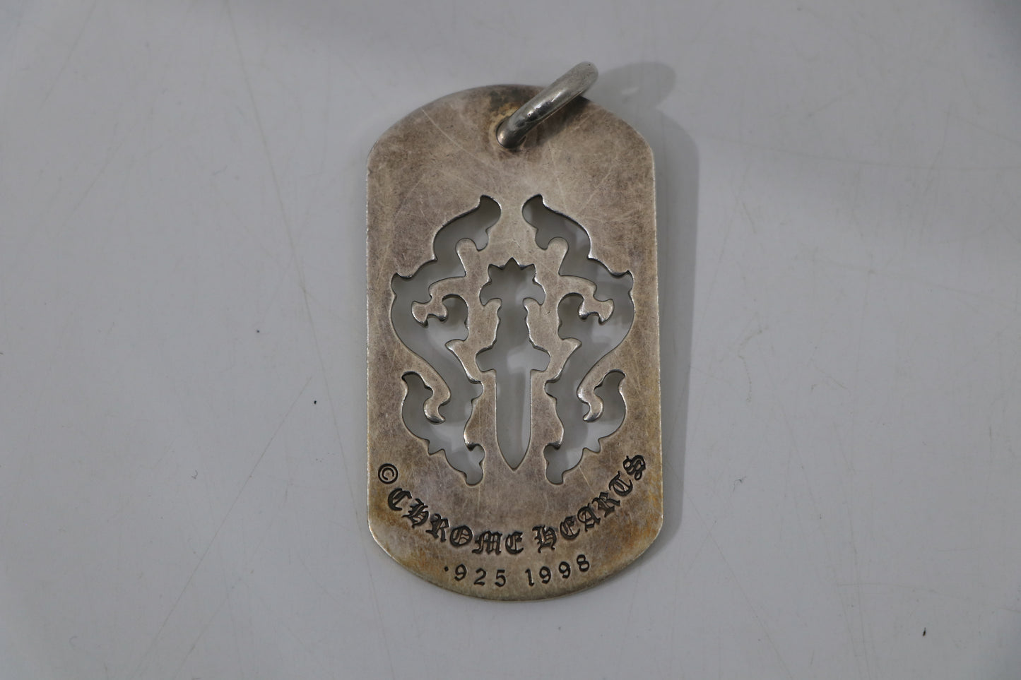 Chrome Hearts Vine Dagger Dog Tag Pendant .925 Sterling Silver | AVNTGRDNY NYC