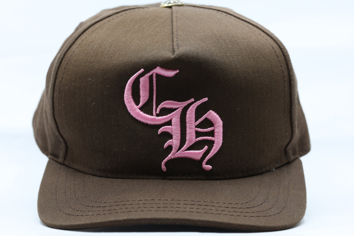Chrome Hearts Brown & Pink CH Trucker Hat Snapback| AVNTGRDNY NYC