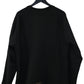 Chrome Hearts Paper Jam Crewneck Black Size XL Leather Patch Sleeve | AVNTGRDNY NYC
