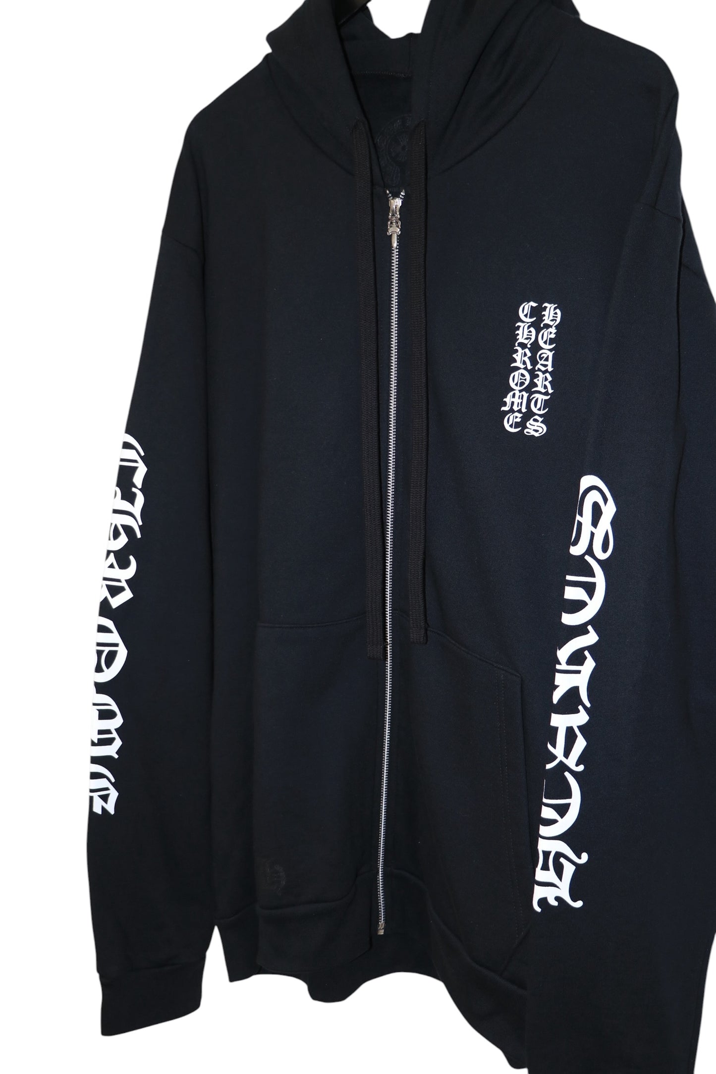 Chrome Hearts Eye Chart Zip Up Hoodie Black Size XL New | AVNTGRDNY NYC