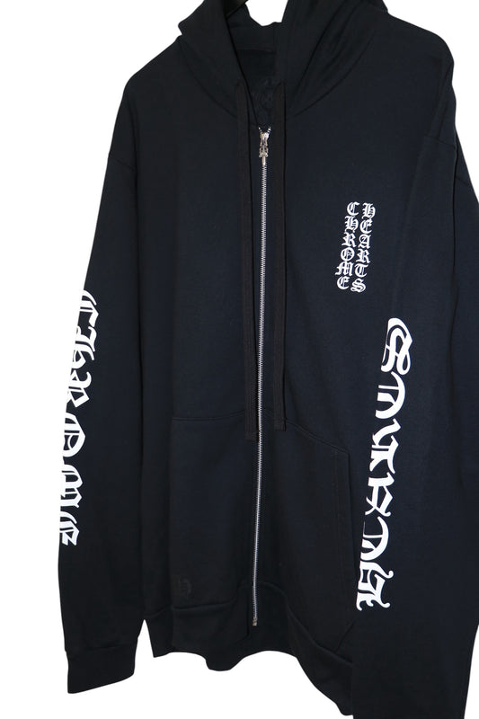 Chrome Hearts Eye Chart Zip Up Hoodie Black Size XL New | AVNTGRDNY NYC