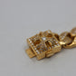 Chrome Hearts 22K Gold CH X Box ID Classic Link Bracelet Pavé Diamonds 20 Link