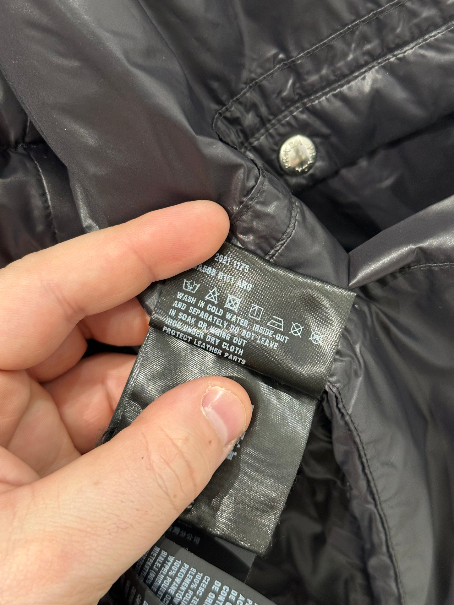 Prada Puffer Jacket Size 48