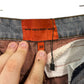 Who Decides War Orange Fusion Denim Jeans Size 30