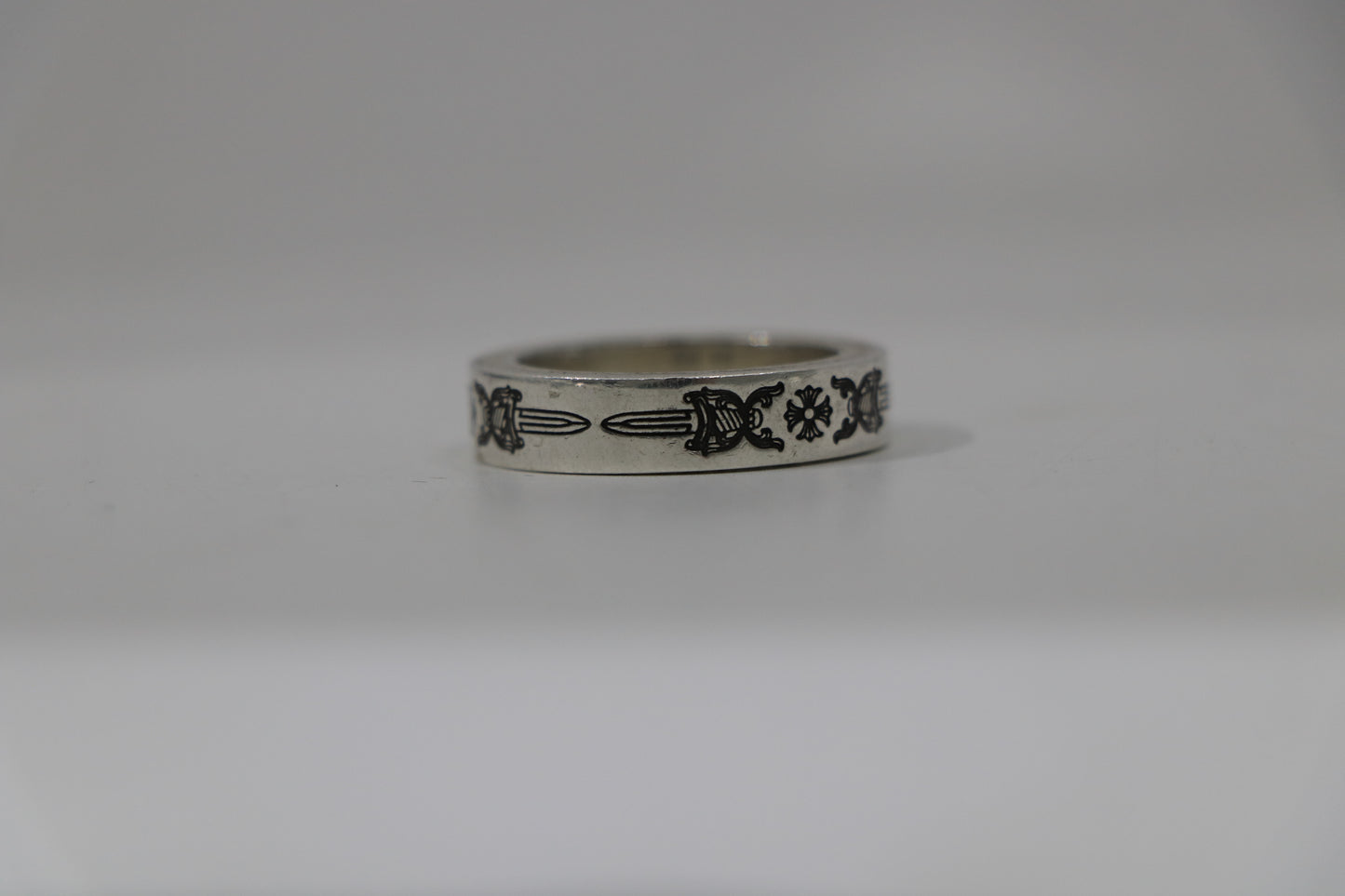 Chrome Hearts 6MM Spacer Dagger Ring Size 9.5