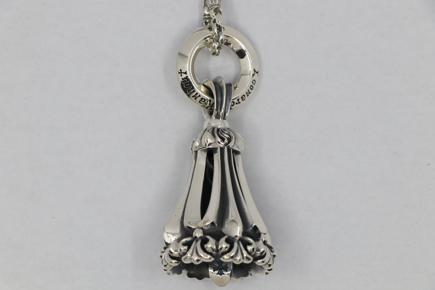 Lone Ones Mating Flight Pendant Chrome Bell Large .925 Sterling Silver | AVNTGRDNY NYC