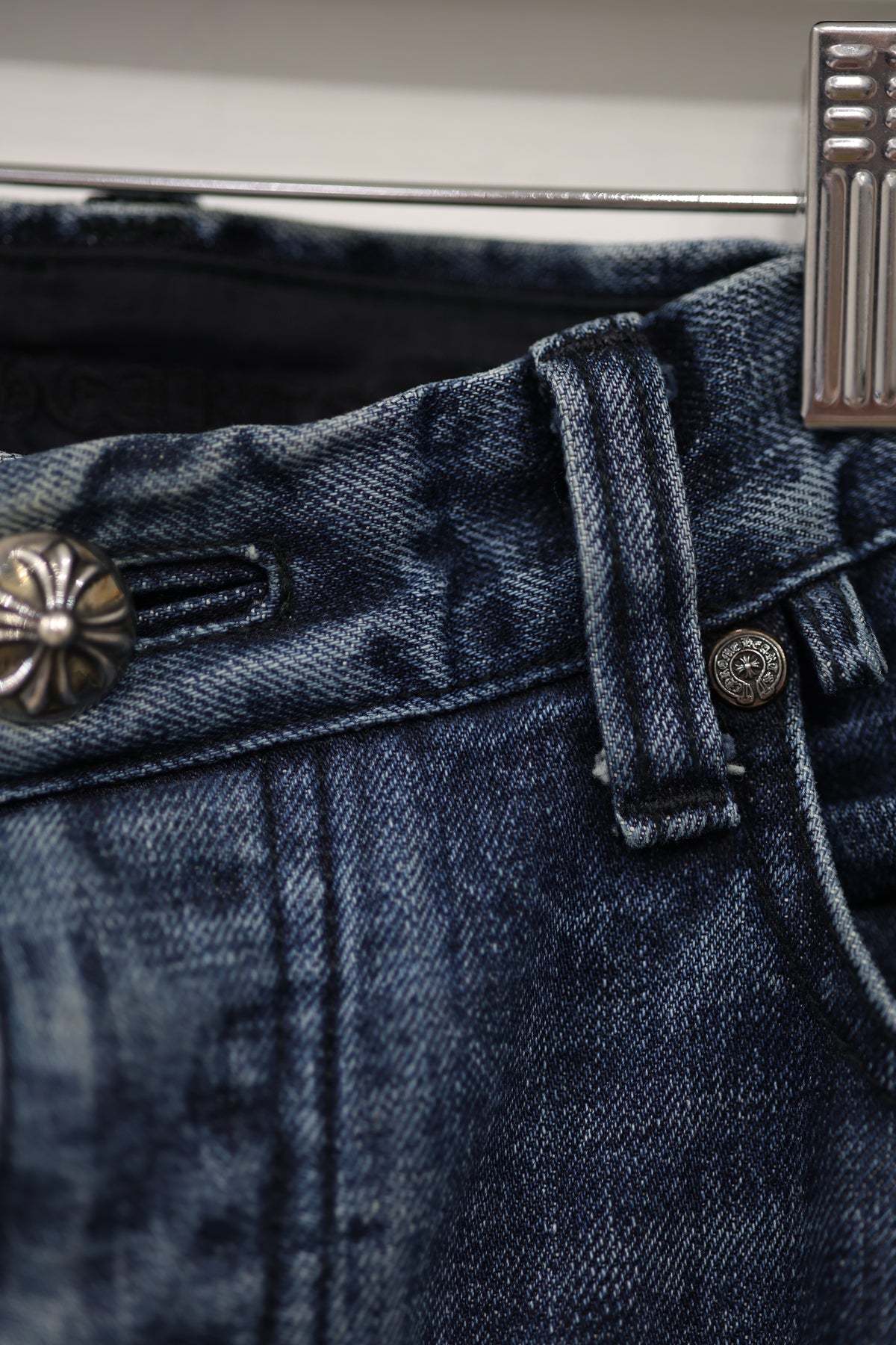 Chrome Hearts Denim Jeans Tagged 31 Altered 30 x 29 | AVNTGRDNY NYC