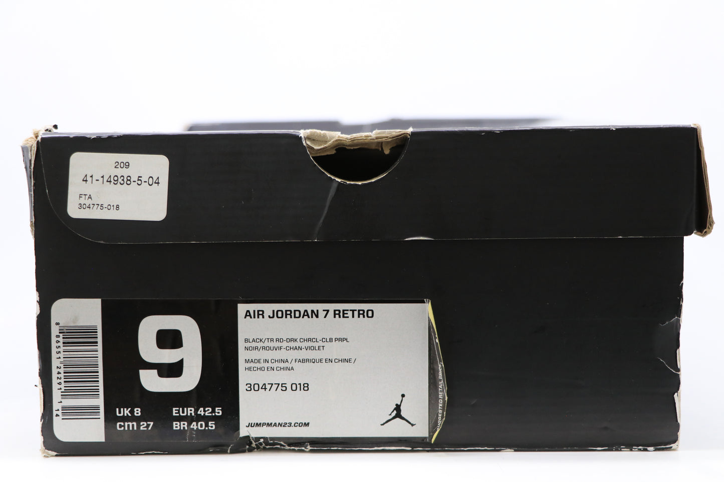 Air Jordan 7 Raptor 2012 Size 9