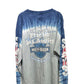Fraction Los Angeles Leather Rib Cage Appliqué Harley Davidson Tie Dye Sturgis Longsleeve Size L | AVNTGRDNY NYC