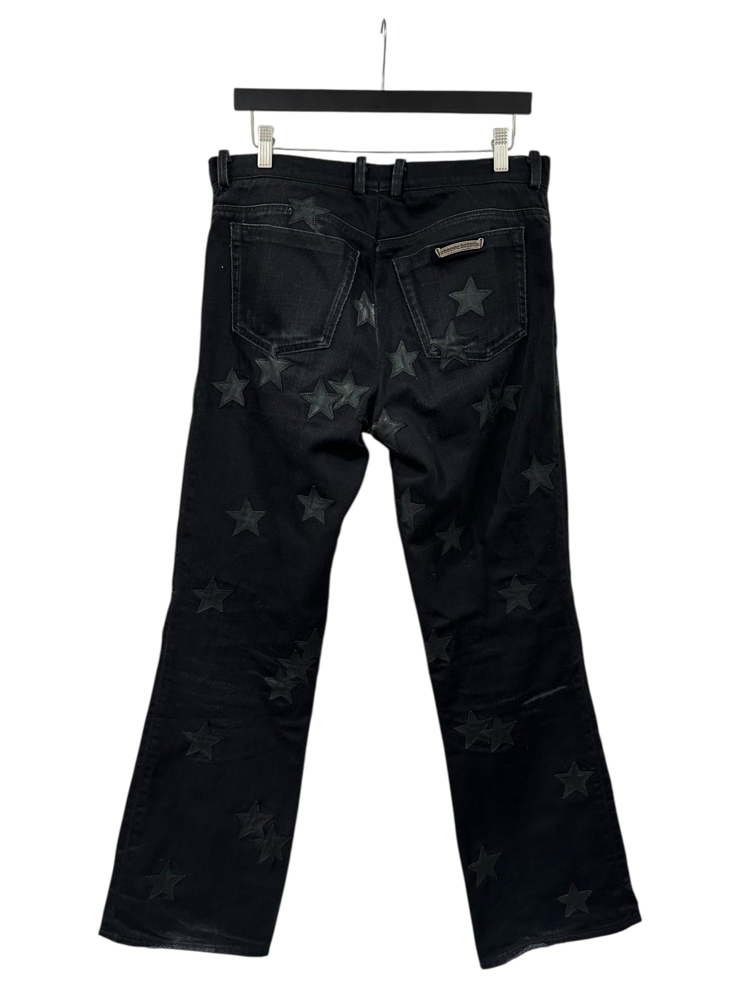 Chrome Hearts Fleur Knee Star Patch Jeans Size 33