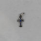 Chrome Hearts Baby Fat Charm Silver with Pavé Blue Sapphires | AVNTGRDNY NYC