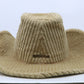 Chrome Hearts Cordoroy Matty Boy Chomper Cowboy Hat Brown