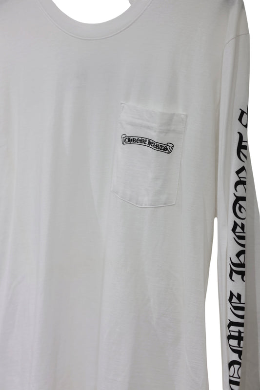 Chrome Hearts Fuck You Long Sleeve T-Shirt White Size L| AVNTGRDNY NYC