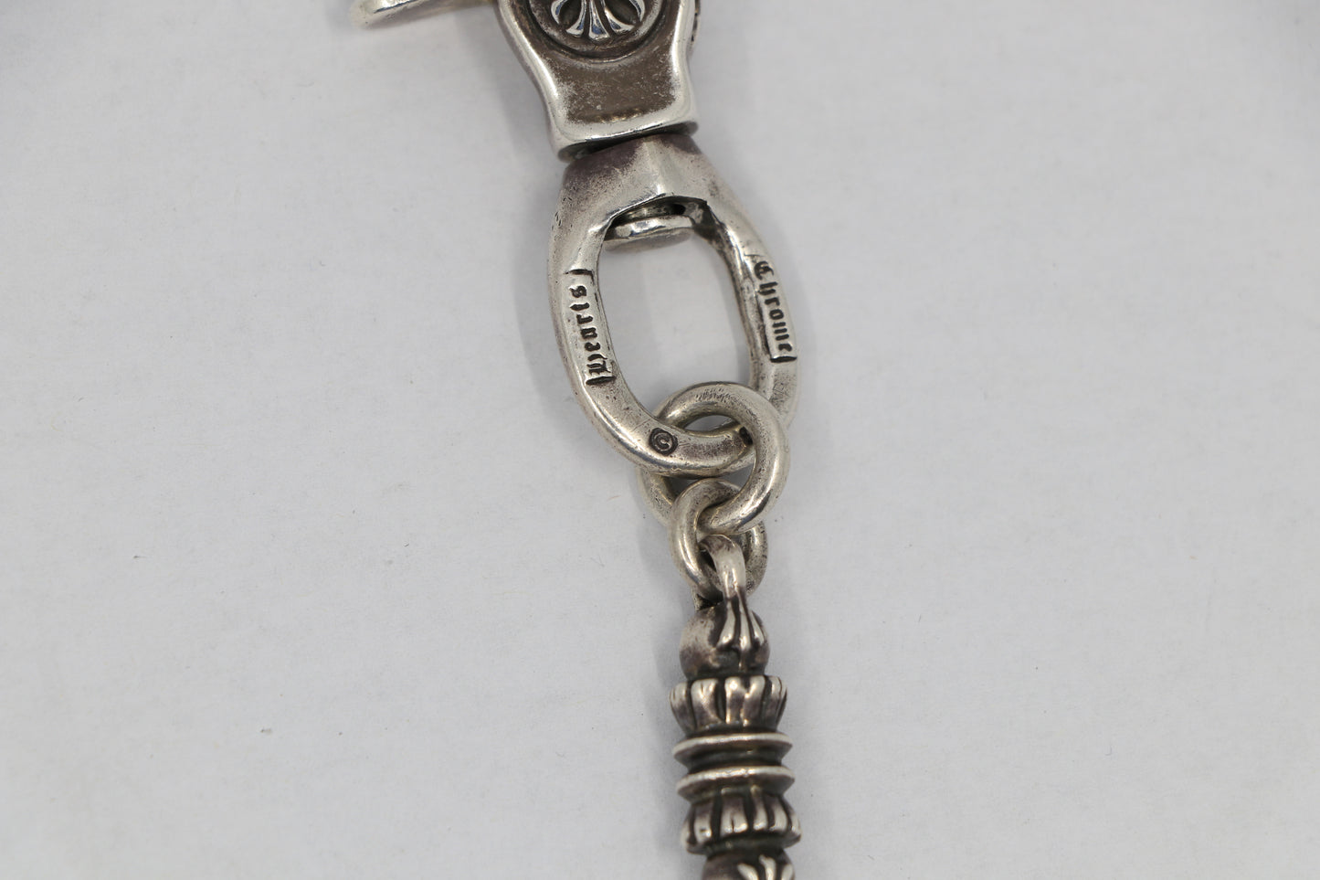 Chrome Hearts Barrell & Crossball Wallet Chain Silver| AVNTGRDNY NYC