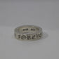 Chrome Hearts 6MM Spacer Ring “Forever” Size 7.5