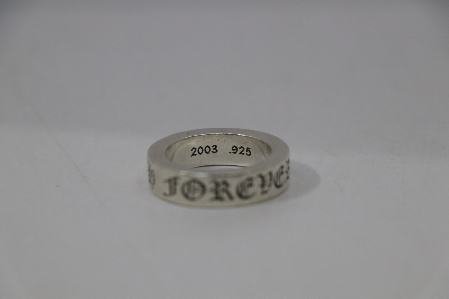 Chrome Hearts 6MM Spacer Ring “Forever” Size 7.5