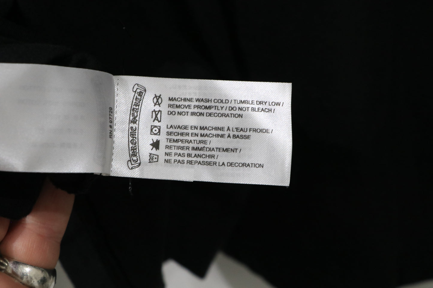 Chrome Hearts Neck Logo Longsleeve Black Size XL Cotton | AVNTGRDNY NYC